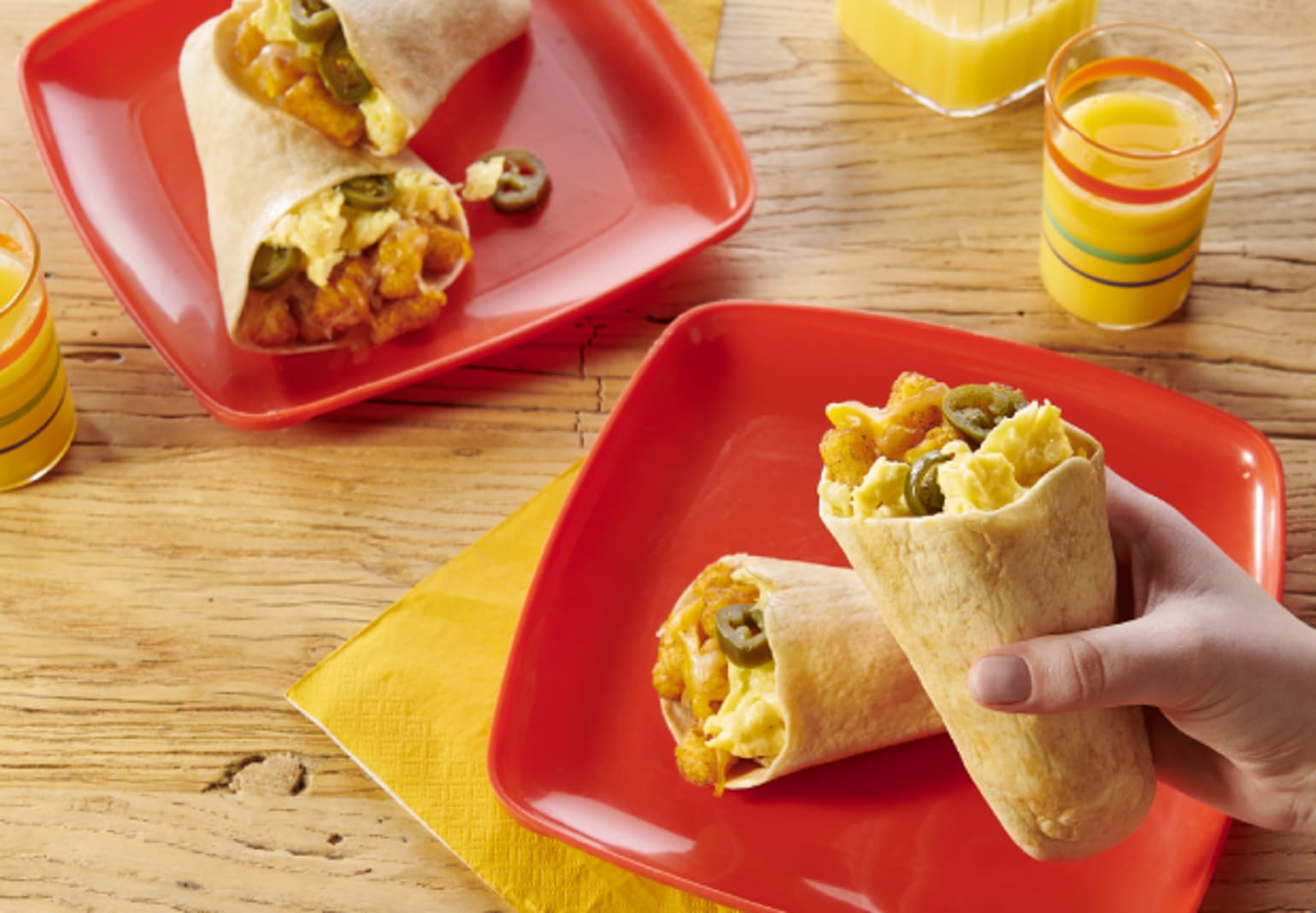 CheesyTotchoAndEggTortillaPockets